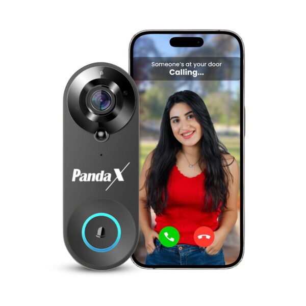 Smart-Doorbell-with-Hero girl at door